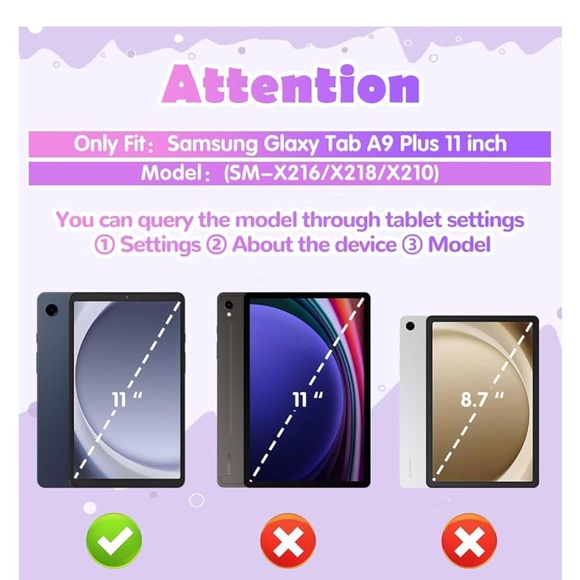 New Minnie Mouse Case for Galaxy Tab A9 Plus 11 Inch 2023 - Picture 6 of 7